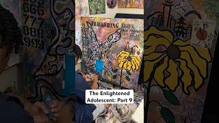 The Enlightened Adolescent Part 9 abstractart artist art painting acrylic abstractpainting [upl. by Dnalsor]