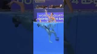 Impressive Water Entrance by Bregje amp Noortje de Brouwer artisticswimming swimmer dive [upl. by Garreth]