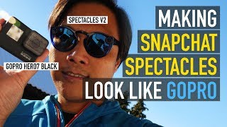 Making SNAPCHAT SPECTACLES 2 look like GOPRO  Basic Compositing Tutorial on iPhone its like NUKE [upl. by Nnyleuqcaj]