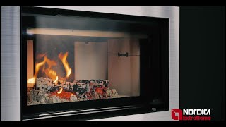 La NordicaExtraflame Notre Feu  Monoblocco 1000 Evo cheminée à bois [upl. by Loziram]