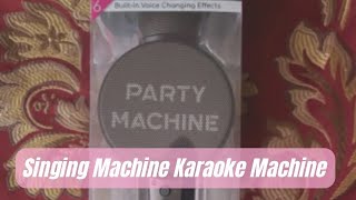 Review Singing Machine Karaoke Machine Microphone SMM548 with Bluetooth and Speaker for Kids Adults [upl. by Yedorb]