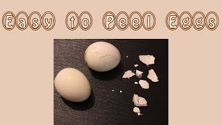 Easy to Peel Eggs [upl. by Yrrol]