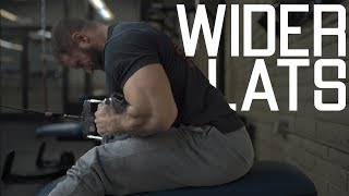 How To Get Wider Lats  Back Width Workout [upl. by Atirec]