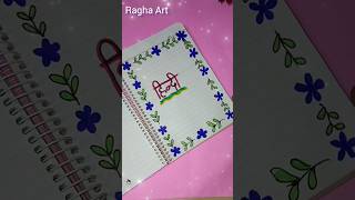 Love 💕 this song 💕 Hindi front Page design Ideas for school shortfeed frontpage youtubeshorts [upl. by Einnil538]