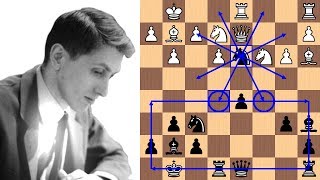 Bobby Fischers 21move brilliancy [upl. by Ifok]