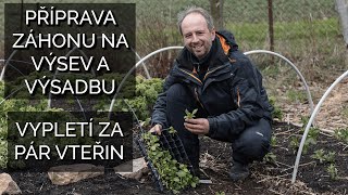 Příprava záhonu na výsev a výsadbu vypletí záhonu za pár vteřin [upl. by Awra]