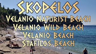 Island of Skopelos Holidays 🌊🏝️ Stafilos Beach and Velanio Naturist and wild Beach Greece Vacation [upl. by Krischer]