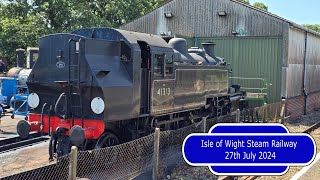 Isle of Wight Steam Railway  27th July 2024 [upl. by Ymrej]