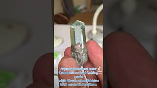 Aquamarine stone sg sapphire gemstone love ruby emeraldgems jewelry gemsandminerals usa nj [upl. by Erreit]