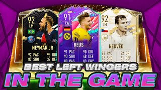 THE BEST LEFT WINGERS ON FIFA 21 RIGHT NOW BEST META LEFT WINGERS WHO WILL HELP YOU WIN MORE GAMES [upl. by Ecnerual]