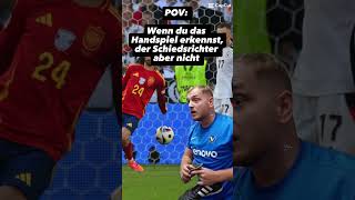 Wenn du das Handspiel erkennst fussball handspiel deutschland ￼Spanien Schiedsrichter [upl. by Maillij]