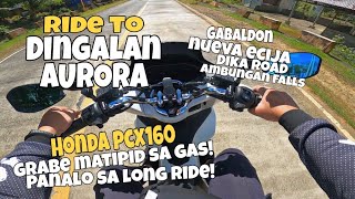 HONDA PCX 160 MATIPID SA GAS MANILA TO DINGALAN AURORA  DIKA ROAD AMBUNGAN FALLS  GABALDON [upl. by Nylhtac]