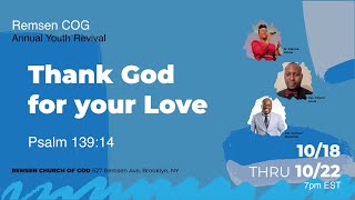 Youth Sunday Annual Revival I Thank God for your Love 102223 [upl. by Abshier]