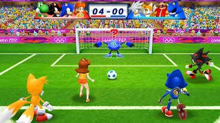 Daisy Sonic Shadow and Yoshi  Football Faceoff at London 2012 Olympics Games [upl. by Anne-Marie75]