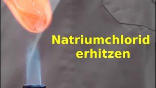 Natriumchlorid  Verhalten beim Erhitzen [upl. by Celeski600]