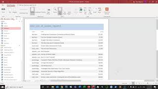 Creating reports in MS Access [upl. by Deacon421]