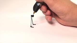 Create 3D Pen for Beginners  Doodling a DOG Simple 3Doodler [upl. by Ellerd451]