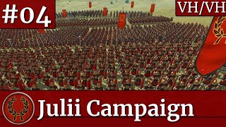 Total War Rome Remastered  Julii Campaign Part 4 [upl. by Ahsieki]