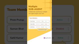 Collaborate seamlessly multiple subagent logins now live crmsoftware studyabroad ytshorts [upl. by Yanej]