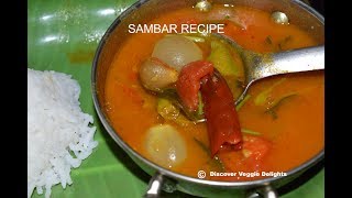 Onion Sambar RecipeSimple Onion Sambarulli Sambar recipe [upl. by Yhtomit]