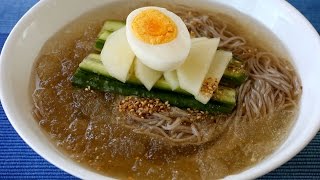 Cold noodle soup Mulnaengmyeon 물냉면 [upl. by Eirovi]