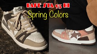 BAPE STA 93 HI Spring Colors [upl. by Imis801]