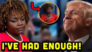 Karine JeanPierre SNAPS and STORMS OUT in RAGE After Trump’s Victory ‘It’s NOT FAIR’ [upl. by Wiersma]