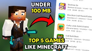 I Found 5 Secret Games like Minecraft 🔥 Under 100 MB 🤩 [upl. by Jannel]