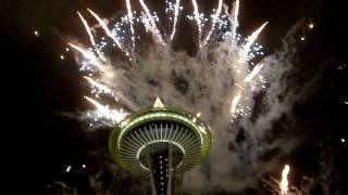 New Years 2010 Seattle Space Needle [upl. by Hgielyak101]