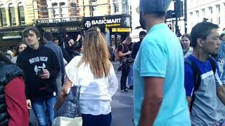 Famous and world popular place in LondonOxford Circus and Tottenham court RoadStreet beggar UK [upl. by Morty438]