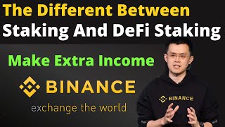 The Different Between Staking And DeFi Staking  Explained [upl. by Ahsinned]