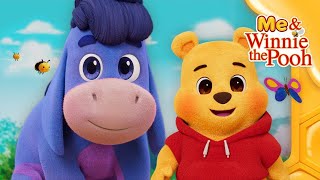 Pooh Bear and Eeyore Find Cloud Shapes  Me amp Winnie the Pooh 🍯  Vlog 23  disneyjr [upl. by Adnilra]