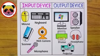 How to Draw Input And Output Device Of Computer  How to Draw Input And Output Device  Computer [upl. by Malva857]