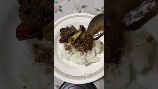 Adobong atay balunbalunan adobo food filipinofood cooking adobongatay chickenliver cooking [upl. by Eliak]