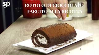 Rotolo di cioccolato farcito alla ricotta [upl. by Blackmun764]