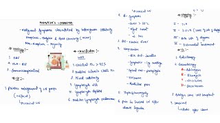 HODGKINS LYMPHOMA NOTES  ONE PAGE NOTE HEMATOLOGY MEDICINE  4TH PROFF  MBBS [upl. by Chappie498]