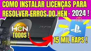 COMO INSTALAR LICENÇAS NO PLAYSTATION 3  2024 [upl. by Akiehsat]