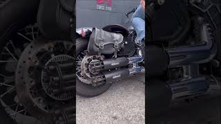 Tail Gunner Rotating Silencer Exhaust indianmotorcycle harleydavidson motorcycle moto [upl. by Wie]