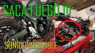 Yamaha R3 con escape libre y escape MOST locura total [upl. by Perla]