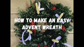 How to make an easy Advent wreath [upl. by Philipa]