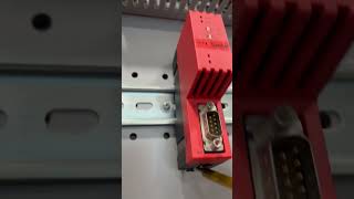 Hilscher NT 50 Gateway dismounting from din rail [upl. by Eesac]