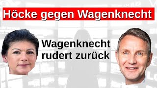 Höcke gegen Wagenknecht Klage Falschbehauptung keine Remigration Buchzitat ist falsch fake news FAZ [upl. by Teirtza966]