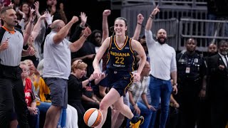 Caitlin Clark closes out another tripledouble as Fever beat Sparks [upl. by Westley]