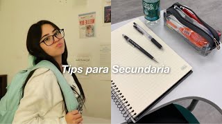 Tips para la Secundaria quotRegreso a clasesquot 🎒 [upl. by Gilemette]