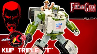 TransformersGI Joe KUP TRIPLE quotTquot EmGos Transformers Reviews N Stuff [upl. by Aubine]