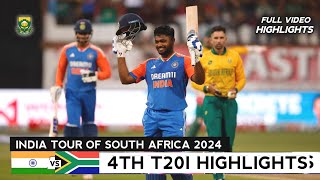 India vs South Africa 4th T20 Full Match Highlights 2024  IND vs SA 4th T20 2024 Full Highlights [upl. by Ennahgem336]