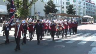 March through Jönköping  The Household Troops of the Salvation Army [upl. by Aihsetan]