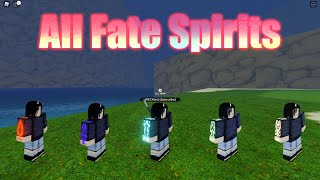 All Fate Spirits  Spawn location  Showcase   Shindo Life 2 [upl. by Letnohs]