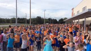 Mills Elementary School students celebrate Principal Mike Rio [upl. by Wernher897]