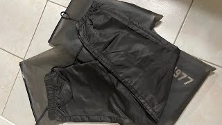 Fear of God Essentials Track Pants wzipper Review Iron [upl. by Aidul619]